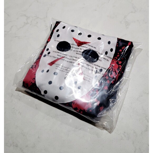 Friday The 13th Jason Voorhees Bloody Hockey Jersey Black Red White EUC Horror - Picture 12 of 12